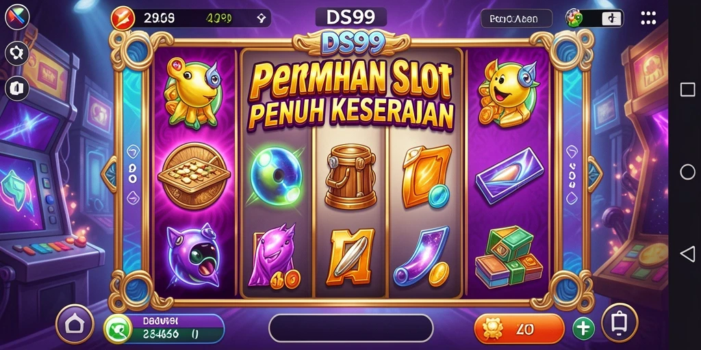 Screenshot utama DS99 menampilkan momen seru dari gameplay Slot.