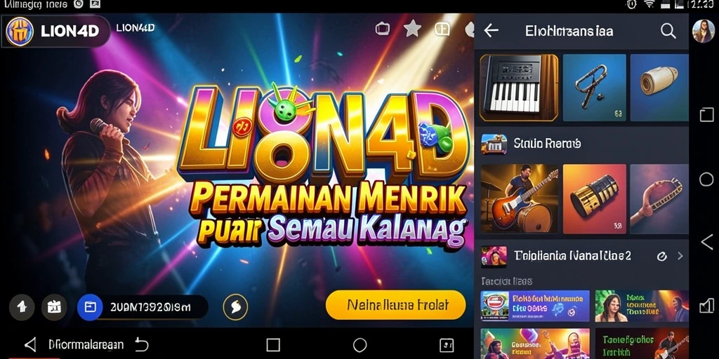Tampilan gameplay menarik LION4D yang mengasyikkan.