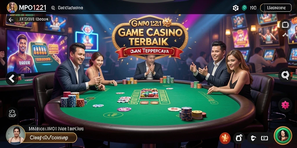 Tampilan gameplay MPO1221 yang seru dan interaktif di Live Casino.