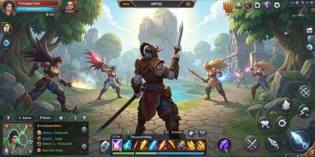 Tampilan menarik dari gameplay MMORPG MPOID yang penuh petualangan.