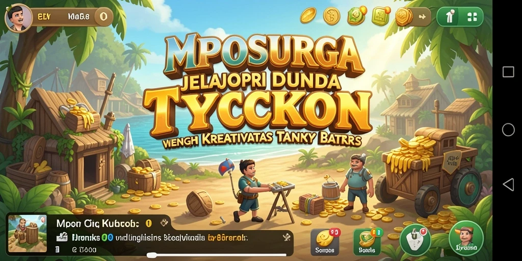 Gameplay menarik dalam MPOSURGA dengan berbagai pilihan bisnis.