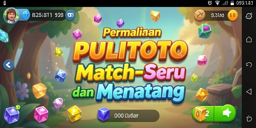 Tampilan gameplay PULITOTO yang seru dengan banyak warna.