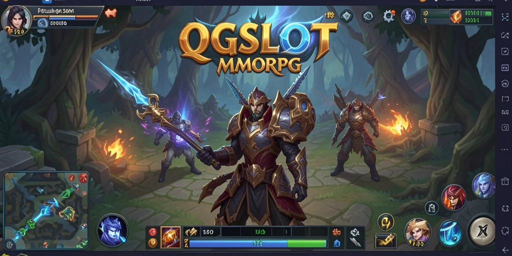 Screenshot QQSLOT menampilkan aksi seru dalam petualangan MMORPG.